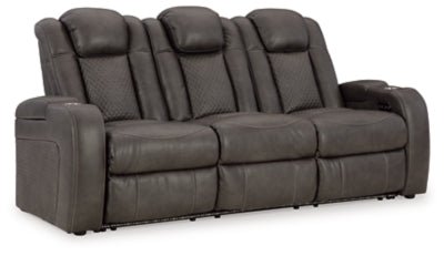 Fyne - Dyme Power Reclining Sofa - Dark Gray Power Reclining Sofa modern furniture Contempo Furniture