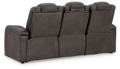 Fyne - Dyme Power Reclining Sofa - Dark Gray Power Reclining Sofa modern furniture Contempo Furniture