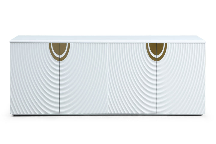 G1869 - White + Gold Buffet