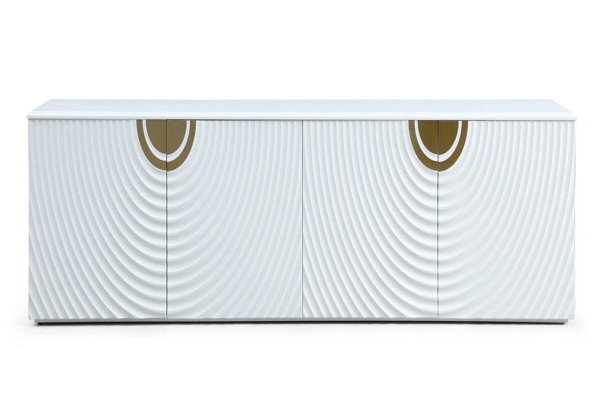 G1869 - White + Gold Buffet