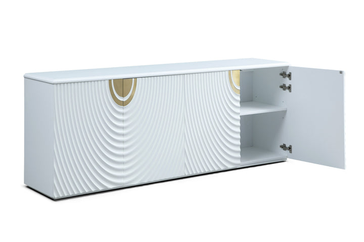 G1869 - White + Gold Buffet