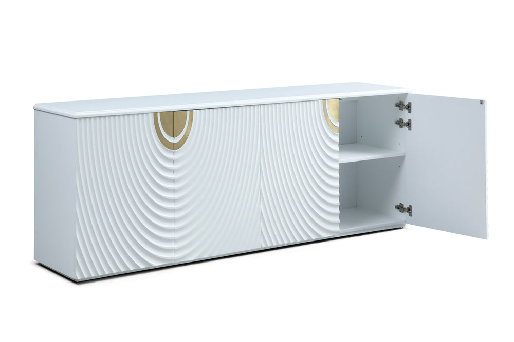 G1869 - White + Gold Buffet