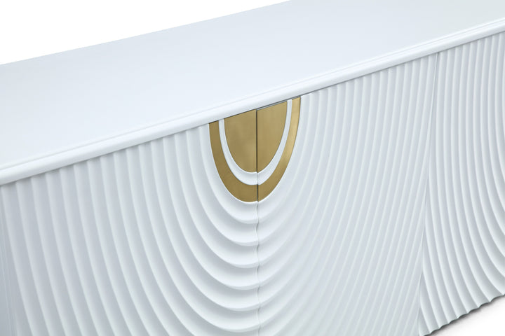 G1869 - White + Gold Buffet