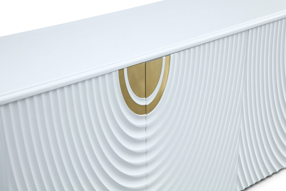 G1869 - White + Gold Buffet