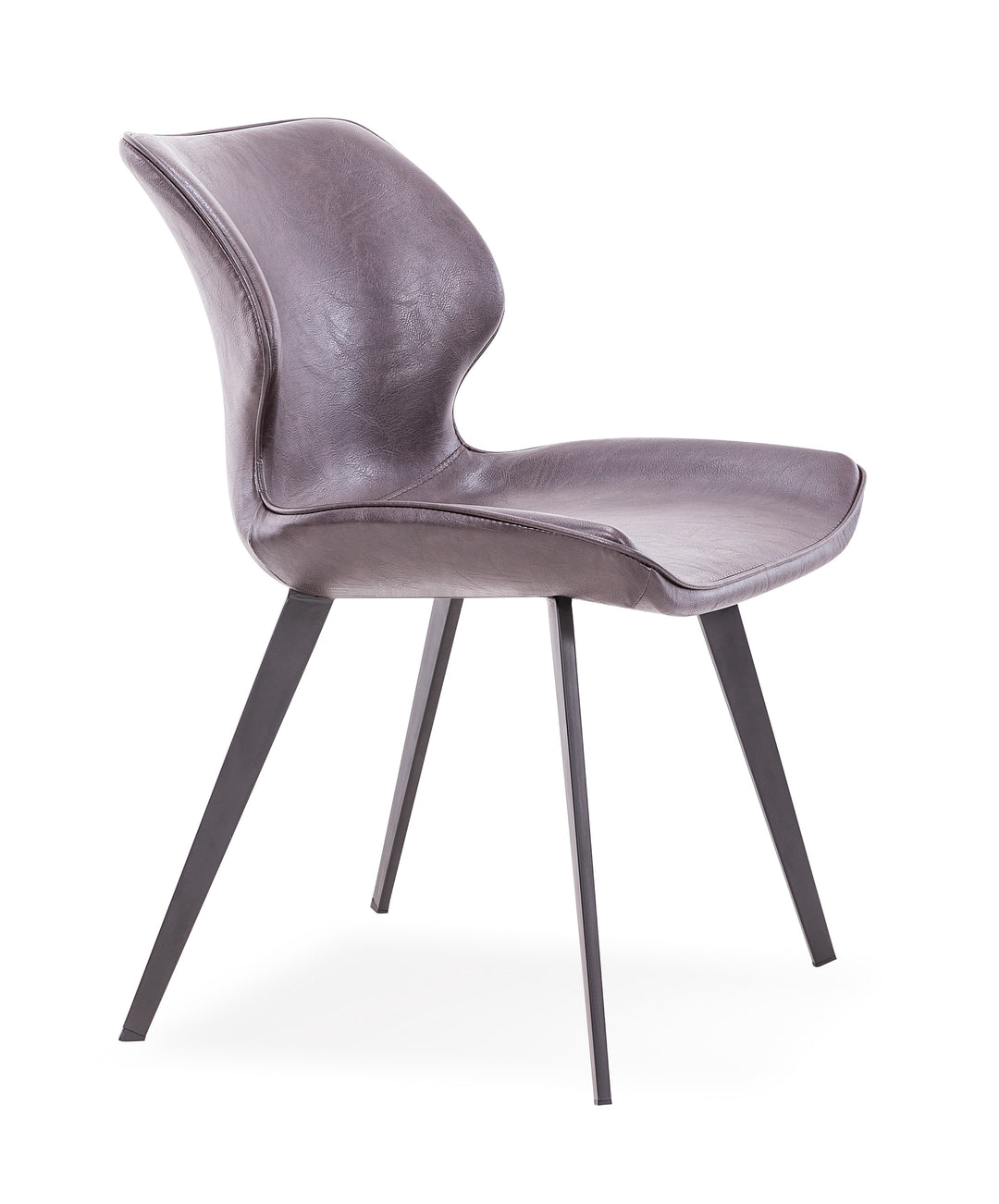Moira - Modern Dark Brown Eco-Leather Dining Chair (Set of 2)