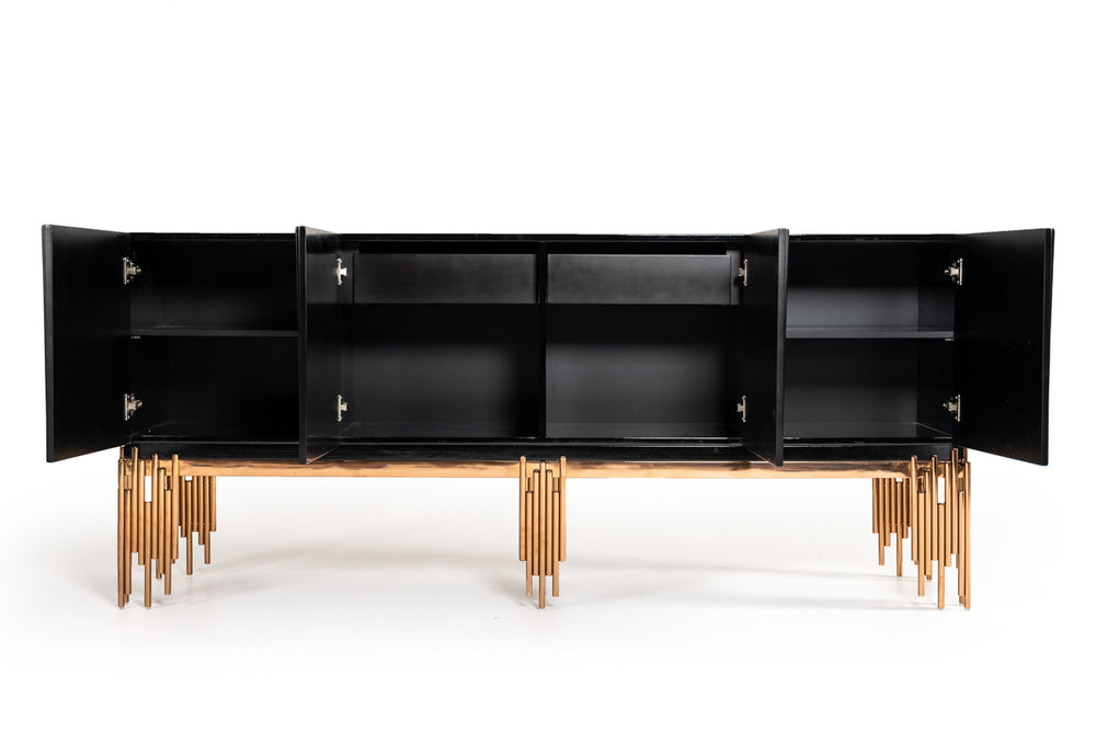 Token Modern Black & Rosegold Buffet