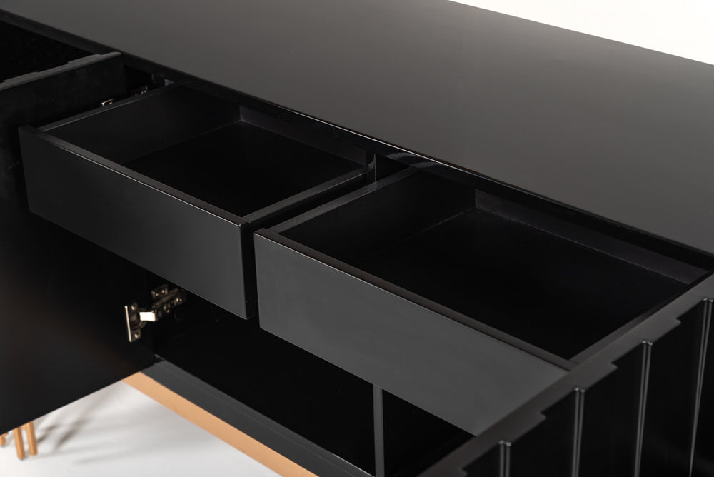 Token Modern Black & Rosegold Buffet