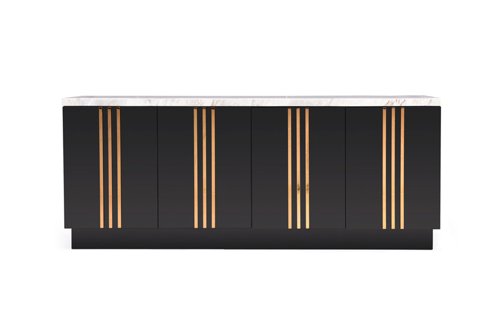 Kingsley Modern Marble & Rosegold Buffet