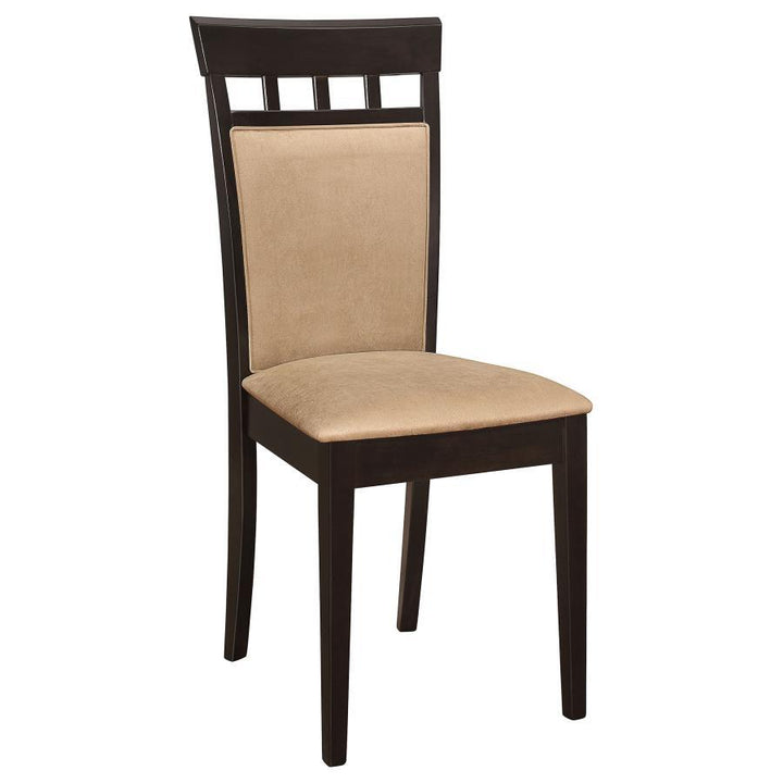 Gabriel - Closed Back Side Chairs (Set of 2) - Cappuccino Chair Set modern furniture Contempo Furniture