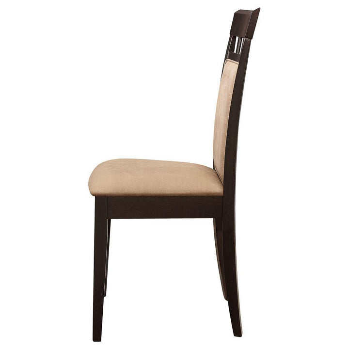 Gabriel - Closed Back Side Chairs (Set of 2) - Cappuccino Chair Set modern furniture Contempo Furniture