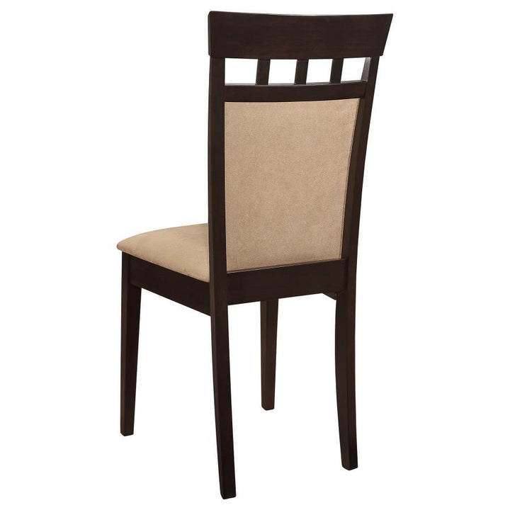 Gabriel - Closed Back Side Chairs (Set of 2) - Cappuccino Chair Set modern furniture Contempo Furniture