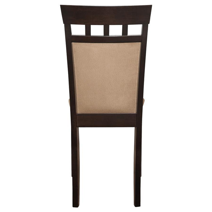 Gabriel - Closed Back Side Chairs (Set of 2) - Cappuccino Chair Set modern furniture Contempo Furniture