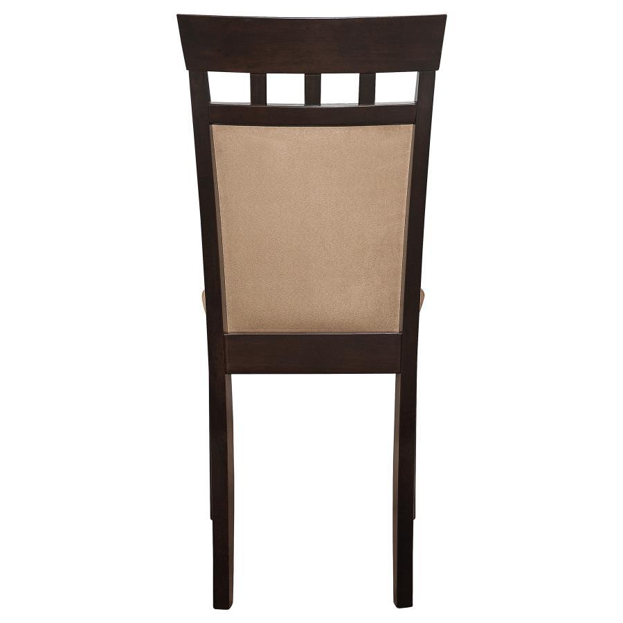 Gabriel - Closed Back Side Chairs (Set of 2) - Cappuccino Chair Set modern furniture Contempo Furniture