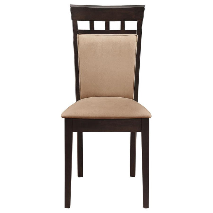 Gabriel - Closed Back Side Chairs (Set of 2) - Cappuccino Chair Set modern furniture Contempo Furniture