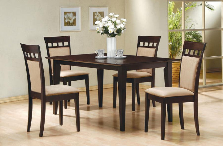 Gabriel - Closed Back Side Chairs (Set of 2) - Cappuccino Chair Set modern furniture Contempo Furniture