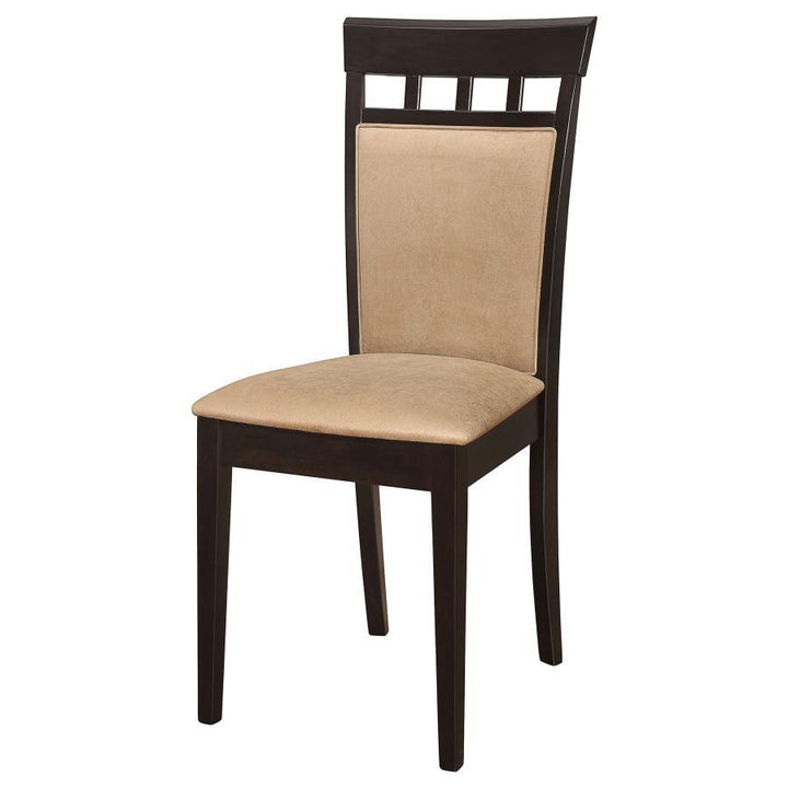 Gabriel - Closed Back Side Chairs (Set of 2) - Cappuccino Chair Set modern furniture Contempo Furniture