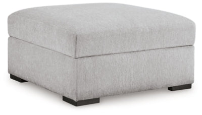 Gabyleigh Ottoman With Storage - Gray Storage Ottoman modern furniture Contempo Furniture