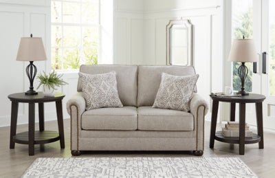 Gaelon Loveseat - Light Brown Stationary Loveseat modern furniture Contempo Furniture
