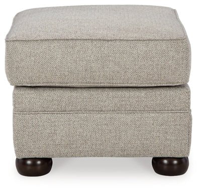 Gaelon Ottoman - Light Brown Upholstered Ottoman modern furniture Contempo Furniture