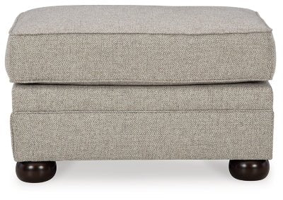 Gaelon Ottoman - Light Brown Upholstered Ottoman modern furniture Contempo Furniture