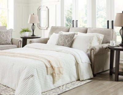 Gaelon Queen Sofa Sleeper - Light Brown | Ashley Furniture