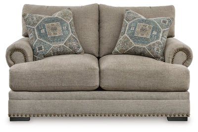 Galemore Loveseat - Gray Stationary Loveseat modern furniture Contempo Furniture