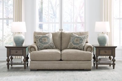 Galemore Loveseat - Gray Stationary Loveseat modern furniture Contempo Furniture