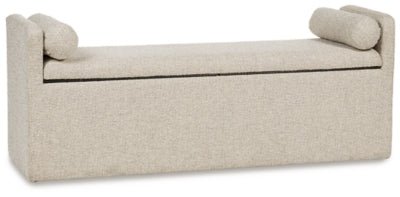 Galliden 62" Dining Bench - Beige Upholstered Bench modern furniture Contempo Furniture