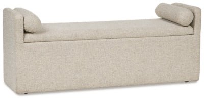 Galliden 62" Dining Bench - Beige Upholstered Bench modern furniture Contempo Furniture