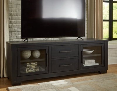 Galliden 80" TV Stand - Black TV Stand modern furniture Contempo Furniture