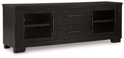 Galliden 80" TV Stand - Black | Ashley Furniture