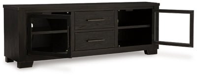 Galliden 80" TV Stand - Black TV Stand modern furniture Contempo Furniture