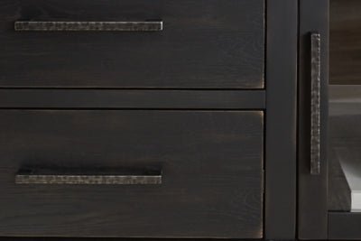 Galliden 80" TV Stand - Black TV Stand modern furniture Contempo Furniture