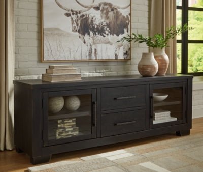 Galliden 80" TV Stand - Black TV Stand modern furniture Contempo Furniture