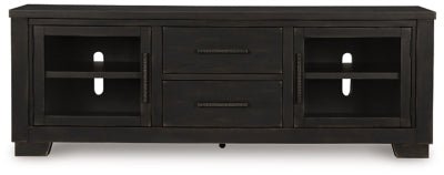 Galliden 80" TV Stand - Black TV Stand modern furniture Contempo Furniture