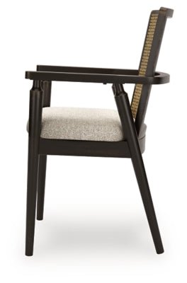 Galliden Dining Arm Chair - Black Chair Set modern furniture Contempo Furniture