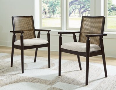 Galliden Dining Arm Chair - Black Chair Set modern furniture Contempo Furniture