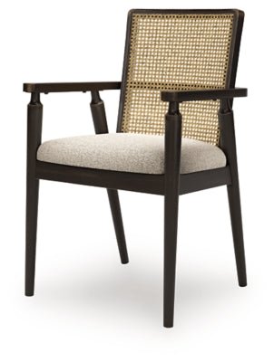 Galliden Dining Arm Chair - Black Chair Set modern furniture Contempo Furniture