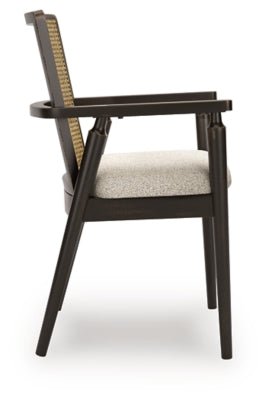 Galliden Dining Arm Chair - Black Chair Set modern furniture Contempo Furniture