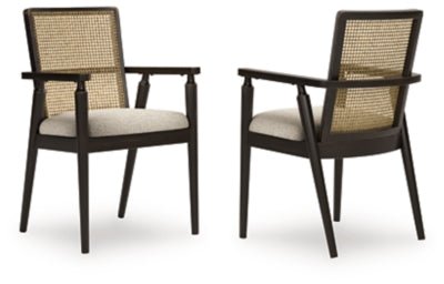 Galliden Dining Arm Chair - Black Chair Set modern furniture Contempo Furniture