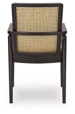 Galliden Dining Arm Chair - Black Chair Set modern furniture Contempo Furniture