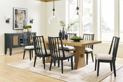 Galliden Dining Chair - Black Chair Set modern furniture Contempo Furniture