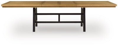 Galliden Dining Extension Table - Light Brown Dining Table with Extensions modern furniture Contempo Furniture