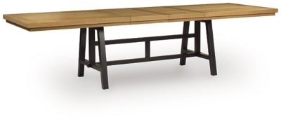 Galliden Dining Extension Table - Light Brown Dining Table with Extensions modern furniture Contempo Furniture