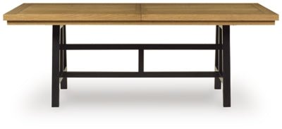 Galliden Dining Extension Table - Light Brown Dining Table with Extensions modern furniture Contempo Furniture