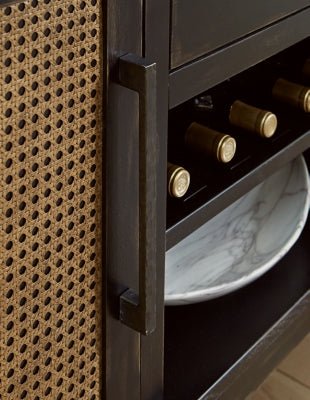 Galliden Dining Server - Black Server modern furniture Contempo Furniture