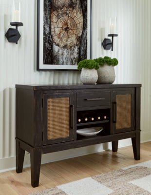 Galliden Dining Server - Black Server modern furniture Contempo Furniture
