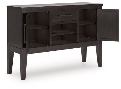 Galliden Dining Server - Black Server modern furniture Contempo Furniture