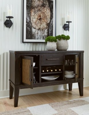 Galliden Dining Server - Black Server modern furniture Contempo Furniture