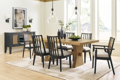 Galliden Dining Table - Light Brown Dining Table modern furniture Contempo Furniture